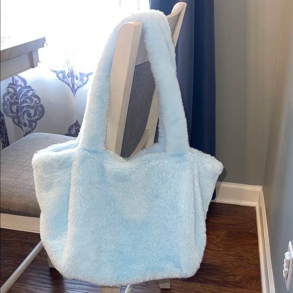 Care Bear Blue Plush Cloud Tote Bag - Picture 2 of 6